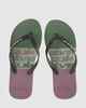 QUIKSILVER MENS MOLOKAI STRIPE JANDAL - GREEN 3