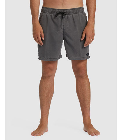 BILLABONG MENS ALL DAY OVERDYE LAYBACK BOARDSHORT - BLACK