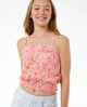 RIPCURL GIRLS SUMMER SOLSTICE WOVEN TOP - LIGHT PINK