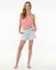 RIPCURL GIRLS SUMMER SOLSTICE WOVEN TOP - LIGHT PINK