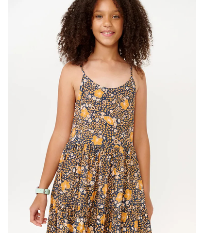 RIPCURL GIRLS SUMMER SOLSTICE DRESS - WASHED NAVY