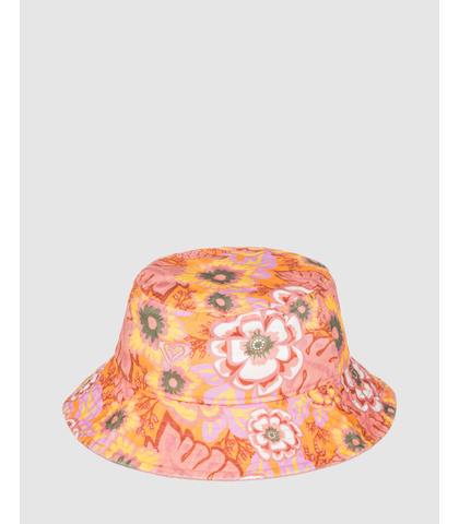 ROXY TODDLERS TINY HONEY SWIM HAT - PAPAYA WILD FLOWER