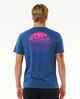 RIPCURL MENS WETSUIT ICON TEE - WASHED NAVY