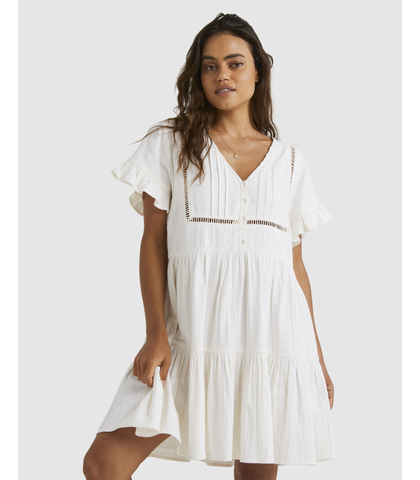 BILLABONG LADIES CAMDEN DRESS - SALT CRYSTAL