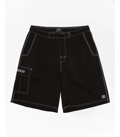 BILLABONG BOYS THROW ON BOARDSHORT - BLACK