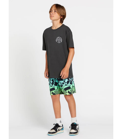 VOLCOM BOYS UPOAR MOD BOARDSHORT - POISON GREEN