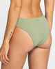 ROXY LADIES ESSAOUIRA MODERATE HIGH LEG BIKINI PANT - OIL GREEN