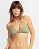 ROXY LADIES ESSAOUIRA BRALETTE TRI BIKINI TOP - OIL GREEN