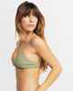 ROXY LADIES ESSAOUIRA BRALETTE TRI BIKINI TOP - OIL GREEN