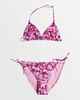 ROXY GIRLS SLICE OF PARADISE TIKI TRI BIKINI SET - WILD ASTER