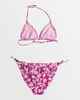 ROXY GIRLS SLICE OF PARADISE TIKI TRI BIKINI SET - WILD ASTER