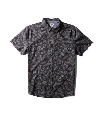 VISSLA MENS MORSEA ECO S/S DRESS SHIRT - PHANTOM