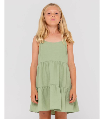 RUSTY GIRLS SWEET WATER SLIP DRESS - FADED PISTACHIO