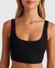 BILLABONG LADIES SUMMER HIGH CROP BIKINI TOP - BLACK SANDS