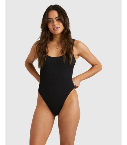 BILLABONG LADIES SUMMER HIGH TANKER 1 PIECE SWIMSUIT - BLACK SANDS