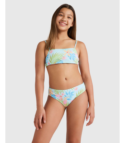 BILLABONG GIRLS IN DA JUNGLE BIKINI SET - BLUE GLOW