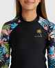 BILLABONG GIRLS IN DA JUNGLE L/S RASHSHIRT - BLACK