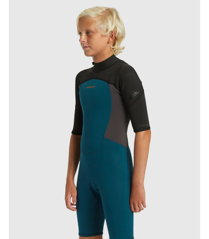 QUIKSILVER BOYS 2MM PROLOGUE SPRINGSUIT - MIDNIGHT TORQUOISE