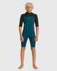 QUIKSILVER BOYS 2MM PROLOGUE SPRINGSUIT - MIDNIGHT TORQUOISE