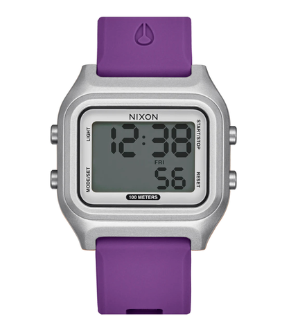 NIXON RIPPER WATCH - SILVER / PURPLE