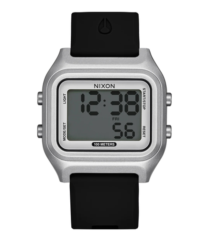 NIXON RIPPER WATCH - SILVER / BLACK