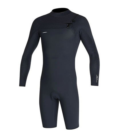 O'NEILL MENS 2MM HYPERFREAK L/S CHESTZIP SPRINGSUIT - BLACK