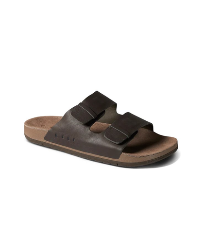 REEF MENS OJAI TWO BAR SANDAL - BROWN LEATHER 