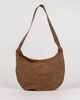 RUSTY LADIES BOBBIE SUEDE TOTE BAG - CHOCOLATE