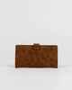 RUSTY LADIES BOBBIE SUEDE FLAP WALLET - CHOCOLATE