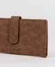 RUSTY LADIES BOBBIE SUEDE FLAP WALLET - CHOCOLATE