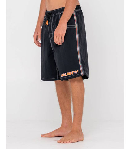 RUSTY MENS FLIP DADDY BOARDSHORT - BLACK