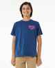 RIPCURL BOYS SHRED TIL DEAD TEE - WASHED NAVY