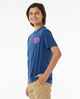 RIPCURL BOYS SHRED TIL DEAD TEE - WASHED NAVY