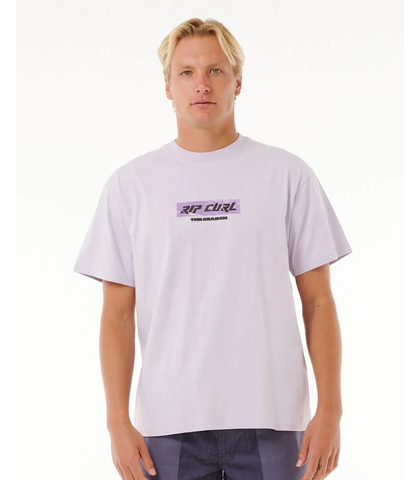 RIPCURL MENS QUEST FADE OUT S/S TEE - LILAC