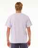 RIPCURL MENS QUEST FADE OUT S/S TEE - LILAC