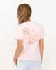 RIPCURL GIRLS SUMMER SOLSTICE TEE - LIGHT PINK