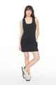 HUFFER LADIES DENIM WYNN DRESS - BLACK WASH