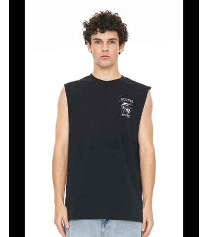 HUFFER MENS HFR TANK 190/ BILLS - BLACK