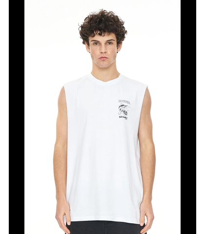 HUFFER MENS HFR TANK 190/ BILLS - WHITE