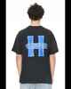 HUFFER MENS BLOCK TEE 220/ H BARS - BASALT