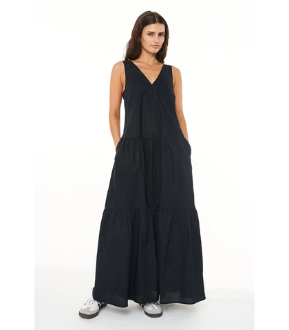 HUFFER LADIES FREIDA MAXI DRESS - BLACK