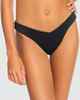 ROXY LADIES RIB ROXY LOVE THE SUNSEEKER BIKINI PANT - BLACK