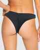 ROXY LADIES RIB ROXY LOVE THE SUNSEEKER BIKINI PANT - BLACK