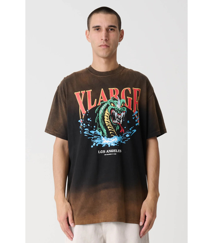 XLARGE SERPENT LA S/S TEE - COFFEE