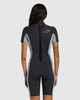 BILLABONG LADIES 2MM FOIL BACKZIP SPRINGSUIT - WASHED BLACK