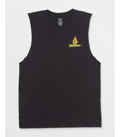 VOLCOM MENS FROTHY POSTCARD MUSCLE - BLACK