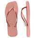 HAVAIANA'S SLIM SQUARE SOLID JANDAL - CROCUS ROSE