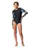 O'NEILL GIRLS BAHIA LYCRA L/S BACKZIP SWIM/ SURFSUIT - BALMY NIGHT