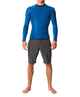 O'NEILL MENS 1.5MM HYPER X L/S SURF JACKET - DARK ORION/ DEEP SEA