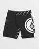 VOLCOM MENS MEGA CIRCLE MOD 20'' BOARDSHORT - BLACK